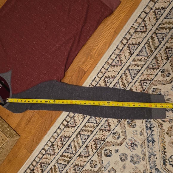 SONOMA MEN'S BIG & TALL SOFT CREWNECK RED & GRAY RAGLAND SHIRT SIZE XXL TALL - Picture 11 of 13